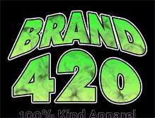 Tablet Screenshot of brand420.com